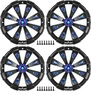X AUTOHAUX Universal 6" Car Speaker Grills Cover Round 6 Inch Audio Speaker Subwoofer Guard Protector Case with Mounting Screws ABS Black - Pack of 4