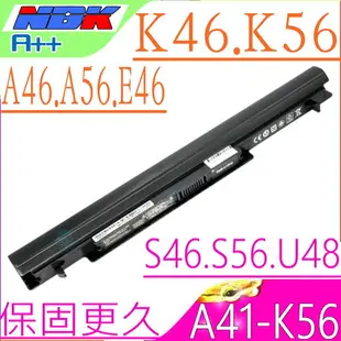 ASUS A46，A56 電池(保固最久)-華碩 A56CB，A46CA，A46CB，A56V，A56U，A46C，A56CA，A41-K56，R550CA，R550CM，A42-K56，A31-K56，A32-K56，S40，S40C，S40CA，S40CB，S40CS，S46，S46C，S46CA，S46CB，S46CM，S56，S56C，S56CA，S56CB，S56CM，S405C，S405CA，S405CB，S405CM，S505C，S505CA，S505CB，S505CM，S550