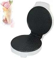 Electric Waffle Cone Maker, Commercial Round Waffle Maker, Egg Rolls Nonstick Coating, Double-Sided Heating, Waffle Iron Baker Machine for Restaurant Snack Bar Family