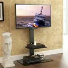 Tall TV Stand Mount with Component Shelf for 32" - 65" for Samsung Sony LG Vizio