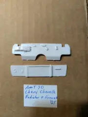 AMT 70 CHEVY CHEVELLE RADIATOR AND FIREWALL NEW! 1/25