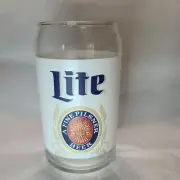 Miller Lite Can Shaped 16 Ounce Pint Beer Glass Tiki Bar New Outdoor Serving
