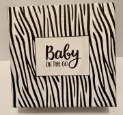 Baby On The Go First Steps Slip-On Moccasins Shoes Zebra Print Size 2.0