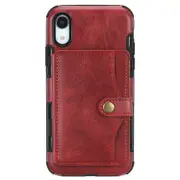 For Iphone Xr Retro Style Protective Case With Card Slot and Wallet