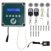 Automatic Chicken Coop Door Controller, IP44 Cage Opener Remote Control Poult...