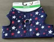 Simply Dog NAVY - RED WHITE STARS 4TH OF JULY PATRIOTIC HARNESS Puppy/Dog -MED