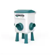 Chicken Feeder Poultry Feeder Port Gravity Feed Kit Rain Insect Proof Hen Feeder