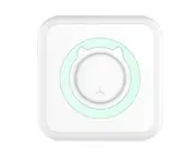 Portable Mini Printer Thermal Photo Printer Bluetooth Wireless with 5 Rolls of Printing Paper, Sticker - Blue