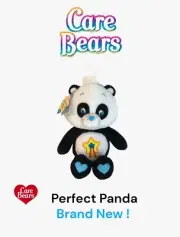 Care Bears Perfect Panda 11" Plush w/Tags + Tag Holder 2005 - New !