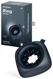 Satisfyer Ring Stroker 3.6" Vibrating Masturbator