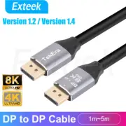 Displayport Display Port to DP Cable Male Male V1.4 4096*2160 8K 60HZ V1.2 4K
