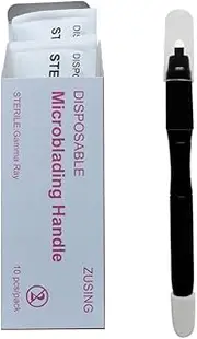 ZUSING Very Sharp Disposable Microblading Pens 18U 0.18mm With Pigment Sponge Microblading Pen Disposable 10 pcs/pack