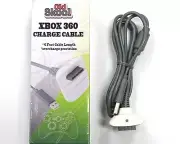 Old Skool Charging Cable for XBOX 360 Wireless Controller - White/Gray