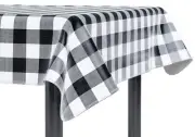 Tablecloth - Vinyl with Flannel Back 52"x52" Square Water Proof Easy to Clean...