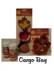 NEW WILTON COOKIE CUTTER APPLE LEAF ACORN FALL THANKSGIVING CUTTERS & SPRINKLES