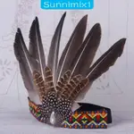 [SUNNIMIX1] 派對舞台表演用羽毛頭飾原生頭飾