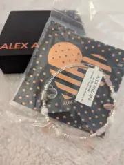 Alex & Ani Pink Cut crystal Beads bracelet Because I Love You Silver BNWT Boxed