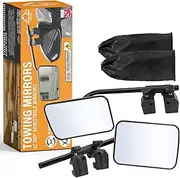 Xtremeauto Caravan Towing Mirrors - Universal Wing Mirror Extensions Attachments For Cars, Adjustable Caravan Mirrors With Clamps Pair Of Caravan Mirrors For Cars With Handy Storage Bags