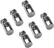 Hellery 6 Pieces Gray Spring Toggle Stoppers for Barrel String Locks