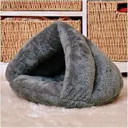 Dog Crate Mattress Pet Bed Super Soft Dog Washable Plush Dog Kennel Deep Sleep Cat Litter Mat House Dog Bed(Dark Gray,50X50cm)