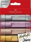 HIGHLIGHTERS FABER-CASTELL TEXTLINER METALLIC ASSORTED PK4