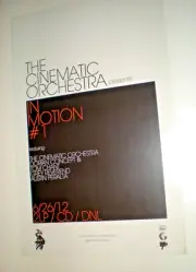 Poster - THE CINEMATIC ORCHESTRA in motion #1 2012 band feat. dorian concept w