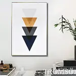 TROMSO 北歐風尚板畫有框畫-北歐時尚三角WA85