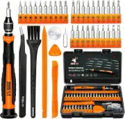 38Pcs Small Precision Screwdriver Set with Torx Brown, Yellow, Black