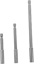 Tofficu Drill Extension Rod 3pcs Bit Extensions 6.35mm Hexagonal Handle 2.36'' 3.94'' 5.91'' Hand Tool