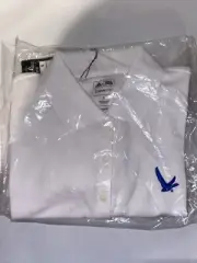 White Adidas Climalite Golf Polo Shirt Womens Size Small, NEW!