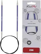 KNIT PRO Zing: Fixed Circular Knitting Pins: 100cm x 4.50mm, 4.5mm