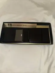 VTG Rolfs Deluxe Credential Billfold Bi-Fold Black Leather Wallet, New Open Box