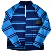 $165 New G/FORE Offset Stripe Performance QUARTER ZIP Mid Layer GOLF Pullover M