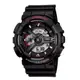 【CASIO】卡西歐 G-SHOCK 重金屬機械 200米防水電子錶 雙顯運動錶 GA-110-1A 黑