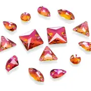 Flatback Sew On RhinestonesCrystal Sewing Beads with Holes Flatback Glass Rhi...