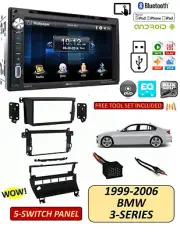 BMW E46 3 SERIES BLUETOOTH TOUCHSCREEN DVD Car Stereo Kit, 5 Switch Panel (for: BMW)