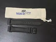 Garmin Charcoal Grey Full Grain Leather QuickFit 20mm Watch Strap NEW
