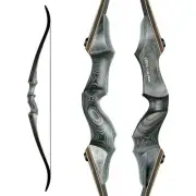 Black Hunter Takedown Recurve Bow, 60" Right Handed with Ergonomic Design for...