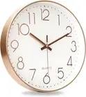 12 Inch Silent Wall Clocks, Non-Ticking Silent Clock, Quartz Classic Decor Clock