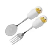 Yellow Cute Cartoon Spoon Household 304 Stainless Steel Children'S Rice Spoon