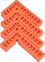4PCS Plastic L-Shaped Positioning Squares – Right Angle Tool for Cabinets Drawers Boxes Frames Woodworking Projects (6-inch 150mm Plastic Right-Angle Block)