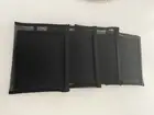 Lot of 4 Black Mary Kay Make Up Folding Stand Up Travel Mirrors Zipper Mesh Bag
