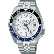 Seiko 5 Sports SSK033K1 Automatic GMT Stainless Steel White Dial