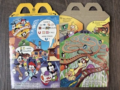 Vintage McDonald's Animaniacs Happy Meal Box 1993
