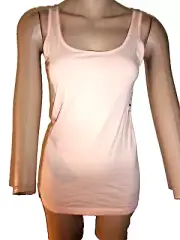 OLD NAVY TANK TOP PEACH COTTON/SPANDEX SIZE SMALL PETITE-NWT