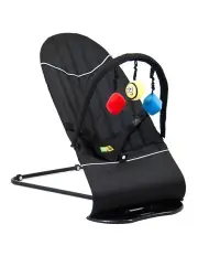 Vee Bee Baby Minder Cushioned Rocker/Bouncer for Infant Seat/Chair w/Toys Black