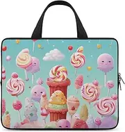 Laptop Case Sleeve Shockproof Computer Carrying Bag Candy Happy Laptop Bag Tote Lightweight Notebook Case Cover Traveling Briefcase Handle Bags for Travel Business 17inch
