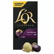 LOR Espresso Supremo - Intensity 10 - Nespresso Compatible Coffee Capsules Pac