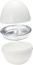 CATIEBYE Microwave Egg Cooker Electric Egg Boiler Round Shape Food Pp Aluminum Alloy Auto Temp Control