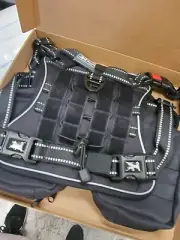 PoyPet Tactical Dog Harness - Black / Large